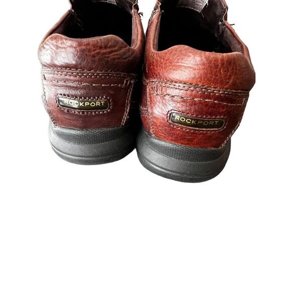 Rockport leather Brown Loafers Dark Brown Tumbled man size 13 - Picture 6 of 8